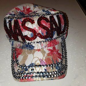 Embellished Nassau baseball cap bedazzled
